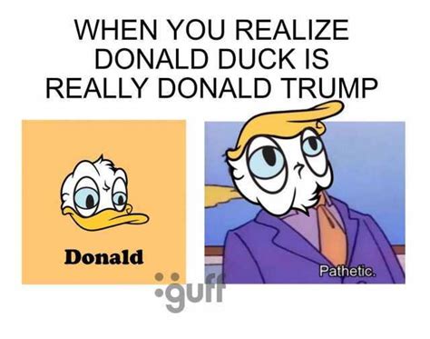 Sleepy Donald Duck Meme Template