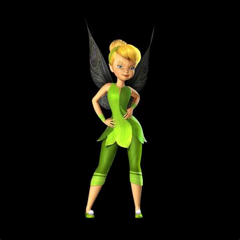 the tinkerbell fairy is standing with her hands on her hips