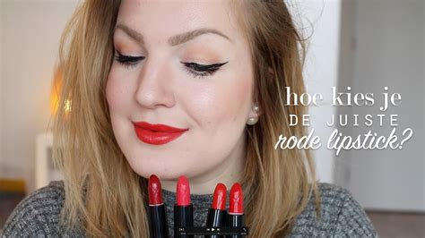 hoe kies je de juiste rode kleur lipstick win vera camilla youtube