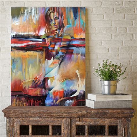 Reliabli Art Modern Colorful Nude Art Painting Prints On Canvas My