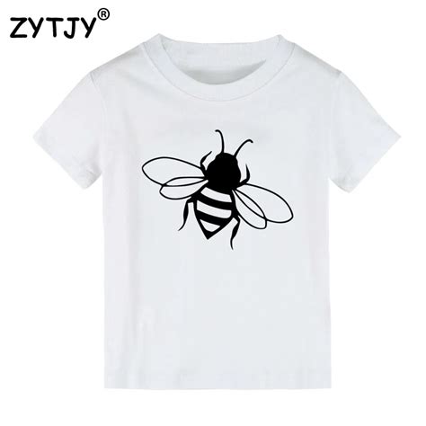 Bumble Bee Print Kids Tshirt Boy Girl T Shirt For Children Toddler