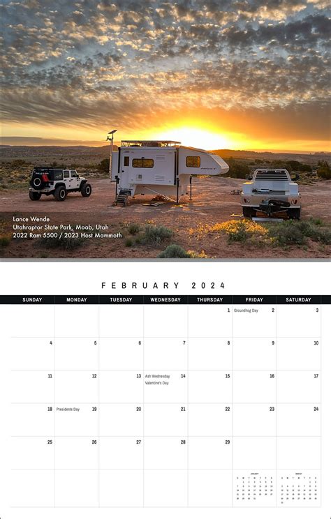 On Sale Now 2024 Truck Camper Magazine Calendar