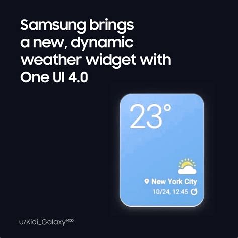 Samsung Brings A New Dynamic Weather Widget With One Ui 40 Galaxys21