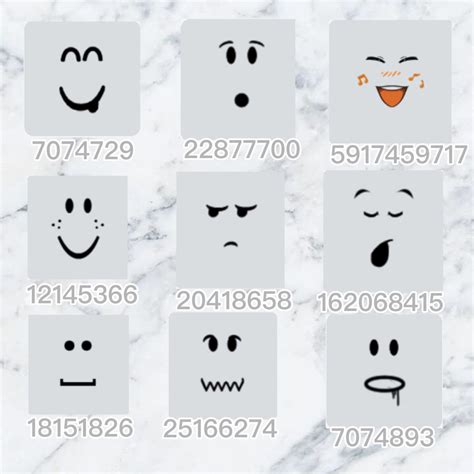 Ids Faces Codes Bloxburg Decal Codes Bloxburg Decals Codes Roblox Animation