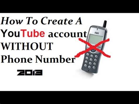 Create an facebook account on yahoo without using phone number. How to create A Youtube Account without Phone Number 2013 ...