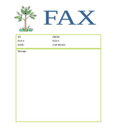 fax cover sheet templates  sample