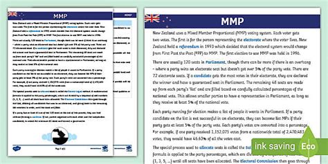 Mmp New Zealand Election Fact File Teacher Made Twinkl