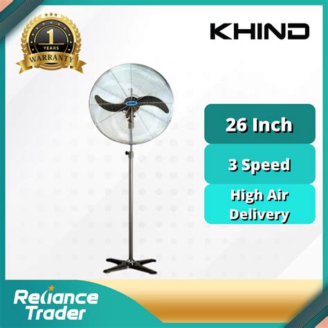 Khind 26 Inch Industrial Stand Fan Sf2602 Lazada