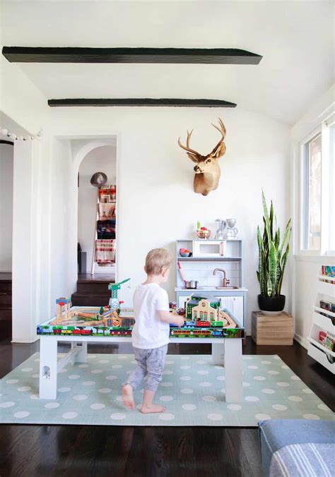 A Sophisticated Playroom Get The Look Emily Henderson