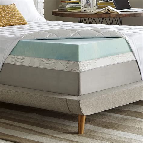 Those who want to add some fluffiness to the mattress. Simmons + 5.5″ Down Alternative Gel Memory Foam Mattress ...