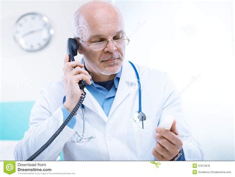 Doctor On The Phone Stock Photo Image Of Treatment Healthcare 37874678