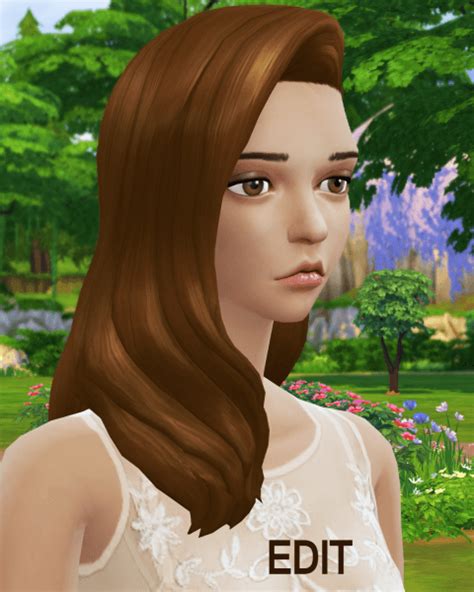 Sims 4 Hairs Dani Paradise Brown Hairstyle Recolor