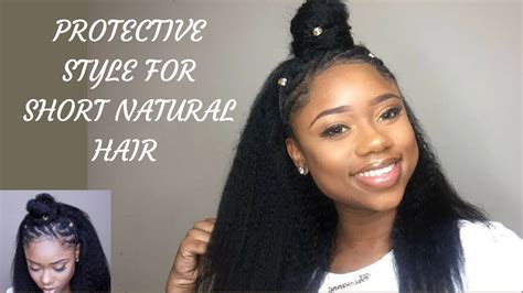 Quick And Easy Protective Hairstyle For Short Natural 4cb