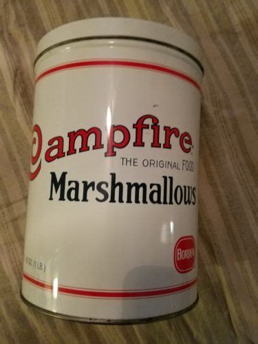 campfire marshmallow 16 oz tin vintage 1970s replica of 1920s original antique price guide