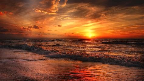 Sunset Beach Hd Nature 4k Wallpapers Images