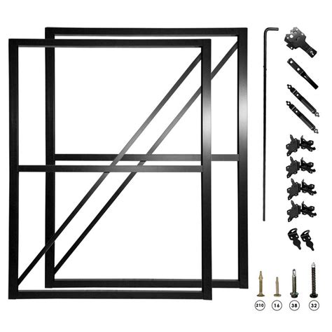 dura gate  ft double fence gate frame kit    home depot