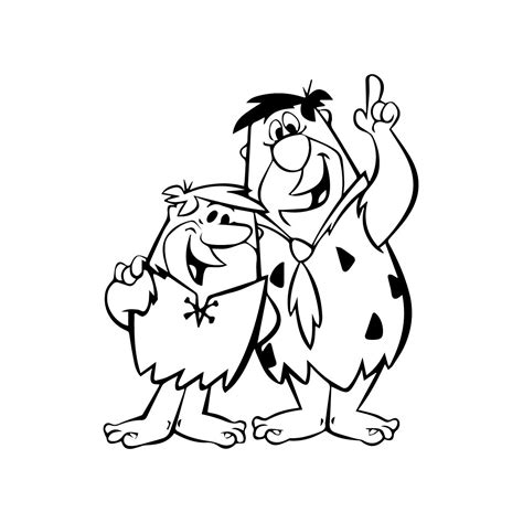 Fred Flintstone And Barney Rubble Vinyl Decal Bumper Sticker Flintstones