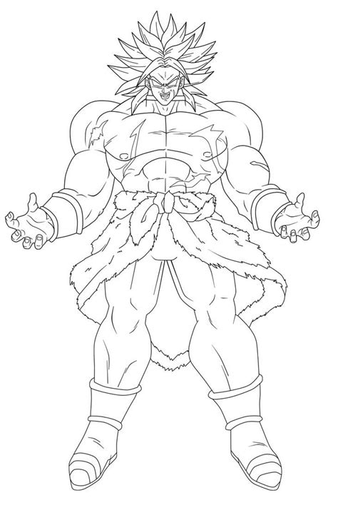 Broly, broly la película, broly para. Imagen De Broly Para Pintar : Dibujo De Broly De Mugen ...