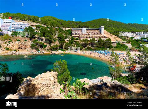 Puerto De San Miguel Beach Of Ibiza Balearic Islands Spain Stock Photo Alamy