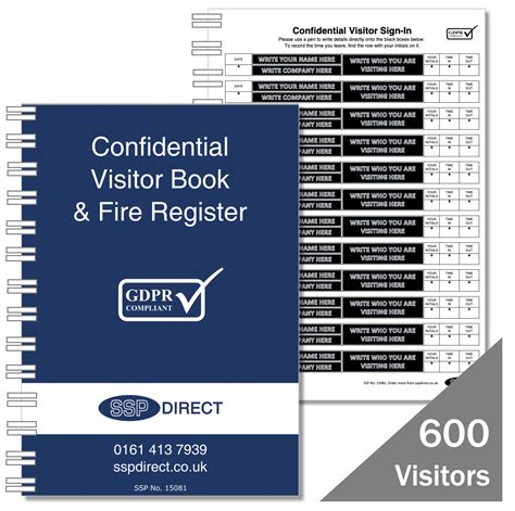 Identibadge Gdpr Compliant Visitors Book Line Entry Books Gdpr Signing