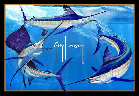 Guy Harvey Wallpaperswordfishsailfishatlantic Blue Marlinmarlin