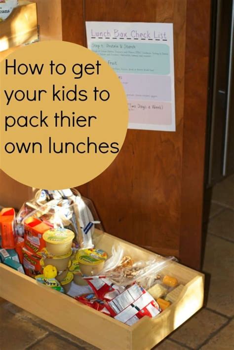 How To Get Your Kids To Pack Their Own Lunch