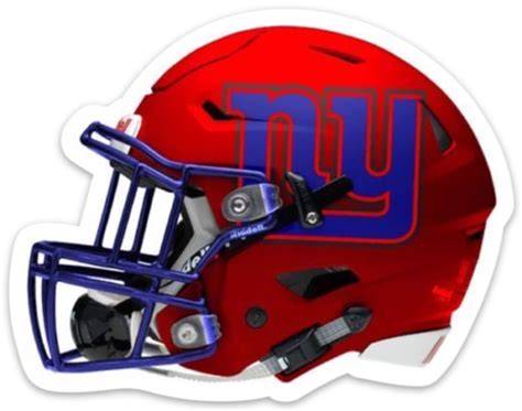 New York Giants Football Helmet W Ny Type Logo Die Cut Magnet Ebay