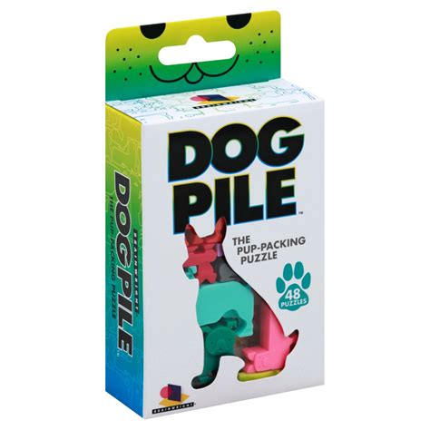 Select one of the 48 challenge cards, ranging from beginner to expert, and arrange the dog puzzle pieces so that they fit precisely onto the grid. Brainwright Dog Pile Game - Shop Games at H-E-B