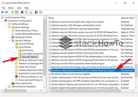 How To Remove Power Or Shutdown Button From Lock Screen In Windows 10
