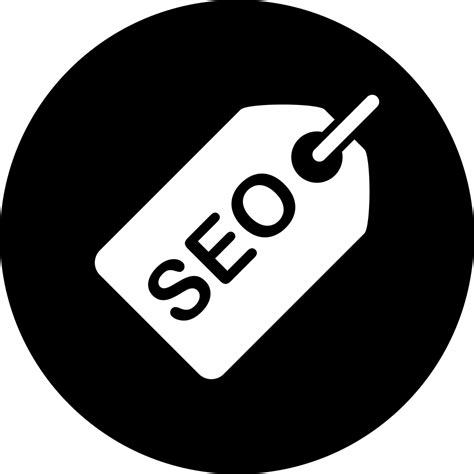 Seo Tag In Black Circle Svg Png Icon Free Download 49612