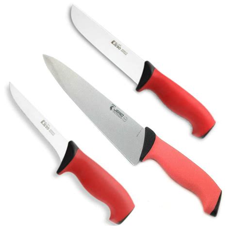buy jero tr series 3 piece kitchen set 10 in chef s 7 in butcher and 6 in straight