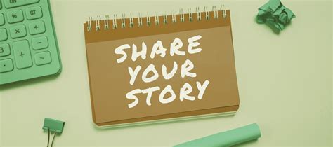 Conceptual Caption Share Your Story Business Approach Experience