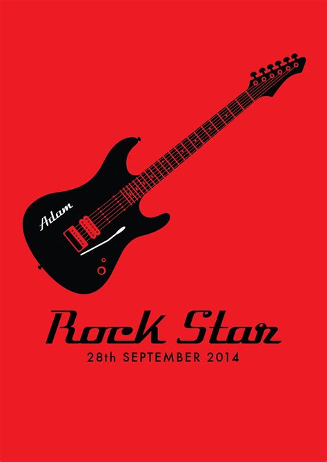 Rock Star Poster Just Added To Uk Unique Personalized
