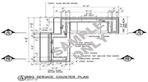 Lighting serves both a practical and an aesthetic function. Résultat d'images pour Outdoor Kitchen Plans Blueprints ...