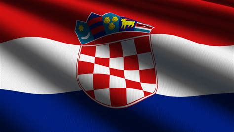 The flag and the coat of arms have great importance for croatians. Croatia Flag Stock Footage Video | Shutterstock