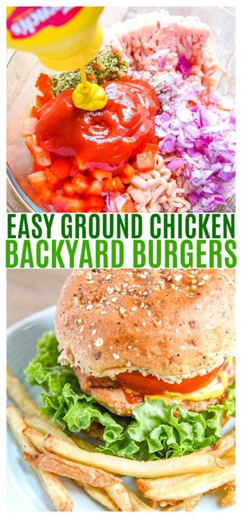 Healthy and lean option to the traditional meat burgers. Ground Chicken Burger Recipe - Know Your Produce