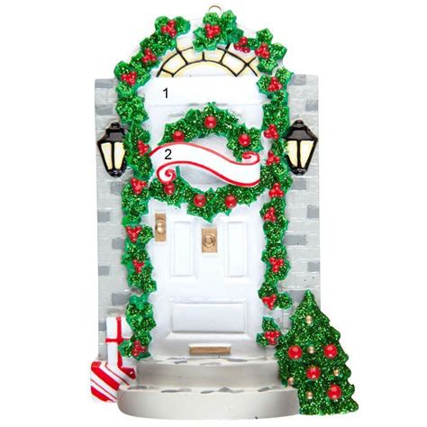 White Door With Steps Ornament Winterwood Gift Christmas Shoppes