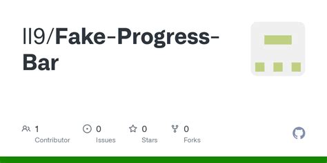 Github Ll9 Fake Progress Bar