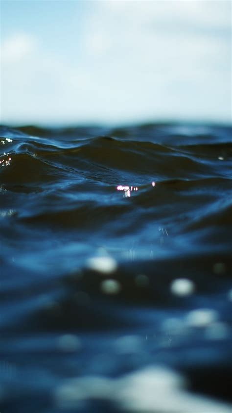 Dark Blue Ocean Iphone Wallpaper Papel De Parede De Oceano