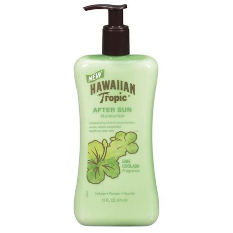 hawaiian tropic lime coolada body lotion and daily moisturizer after sun 16 ounce pack of 3