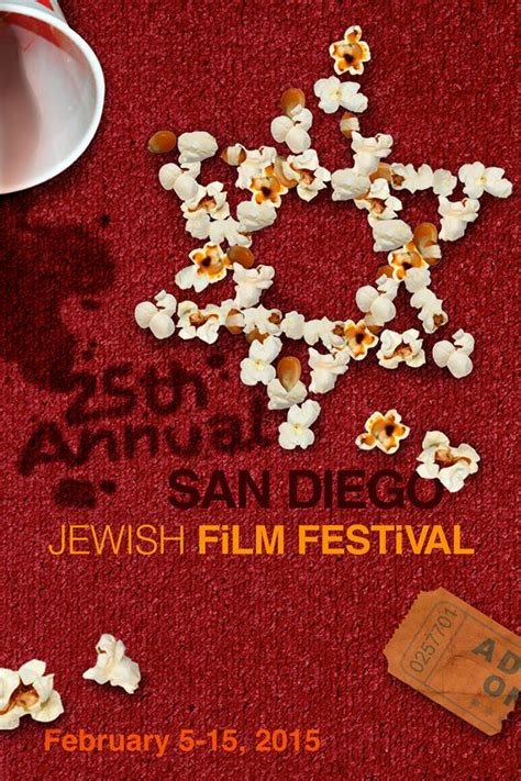 25th Annual San Diego Jewish Film Festival Sdjff Poster On Behance My
