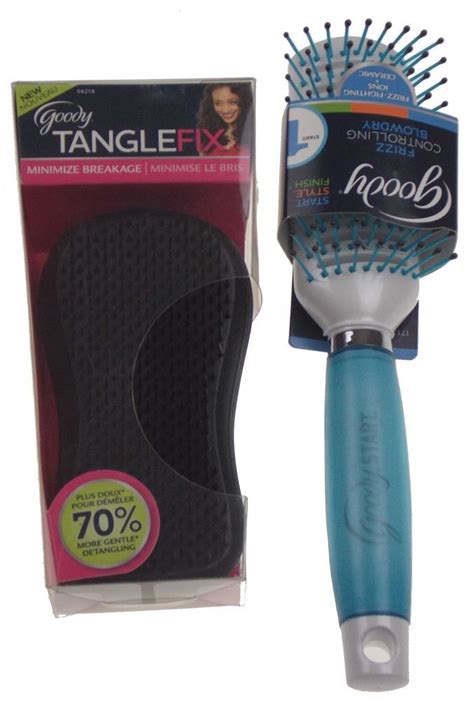 Goody purple plastic frame handle curved wide teeth detangling hair comb wet dry. Goody Plasmium Gel Hair Brush - 214 Best hair ideas images ...