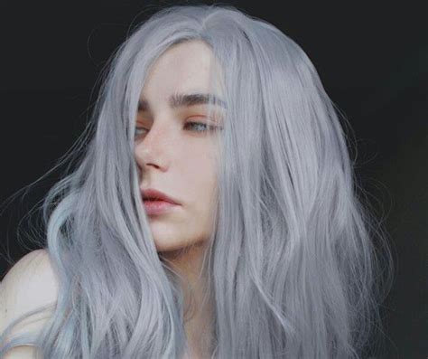 White Hair White Hair Girl Platinum Silver Hair