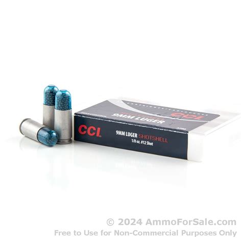 10 Rounds Of Discount 53gr 12 Shot 9mm Ammo For Sale By Cci