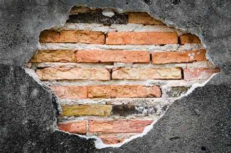 Brick Wall With Cracked Concrete HooDoo Wallpaper
