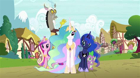 Obraz S04e26 Księżniczki Spike I Discordpng My Little Pony