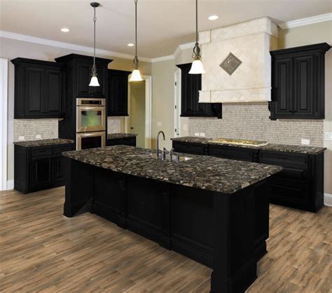 A kitchen backsplash tile adds utility and flair to your home. Featured in this Kitchen Visualizer design: Cabinet: Black ...
