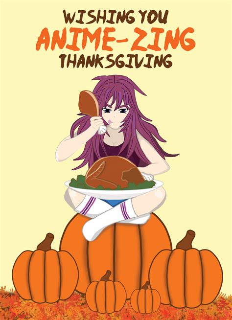 Wishing You Anime Zing Thanksgiving Parcel Of Love