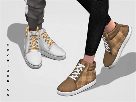 Mochizen Cc High Top Sneakers Female Vers The Sims 4 Download
