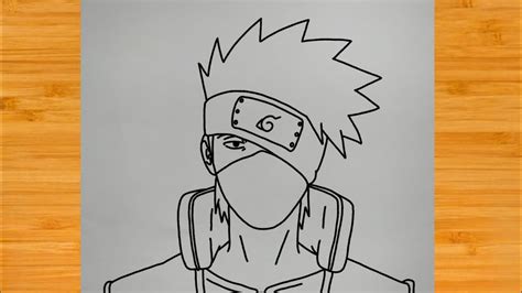 Step By Step Drawing Kakashi Hatake Naruto Shippuden Youtube